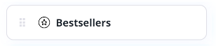 Bestsellers block Bestsellers block